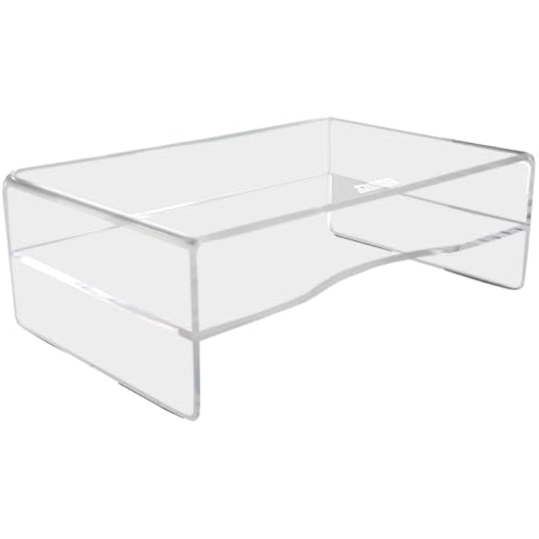 Desq Acrylic Monitor Stand Height 120 mm Letter Tray Dutch Design Transparent