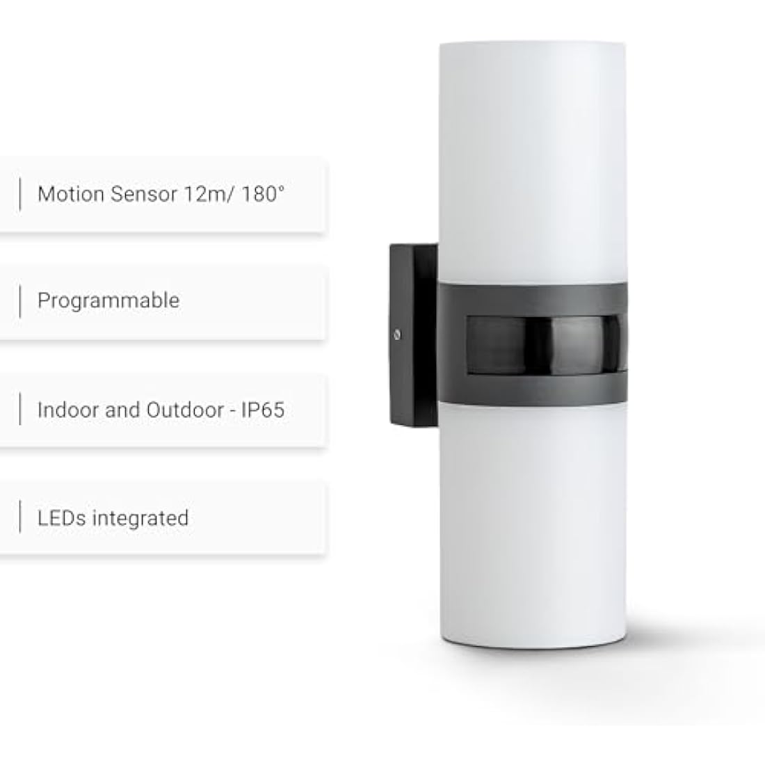 SEBSON Outdoor Wall Lights Mains Powered IP65, Outdoor Garden Lights with PIR Motion Sensor - LED Wall Lights 20W Cool White 2200lm - Outside Lights for Garage and Driveway