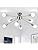 ASHUAQI Sputnik Ceiling Light, 8 Lights Chrome Ceiling Lights Living Room, E27 Modern Semi Flush Industrial Light Fittings Ceilings, Chandelier for Bedroom, Kitchen, Dining Room, Hallway, Lounge