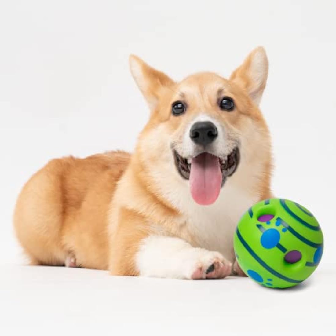 Yifugad Interactive Giggle Ball for Dog Squeaky Toy Keep Your Dog Happy All Day, Ball Toys for Large, Medium and Small Pet Cat Relieve Anxiety and Boredom