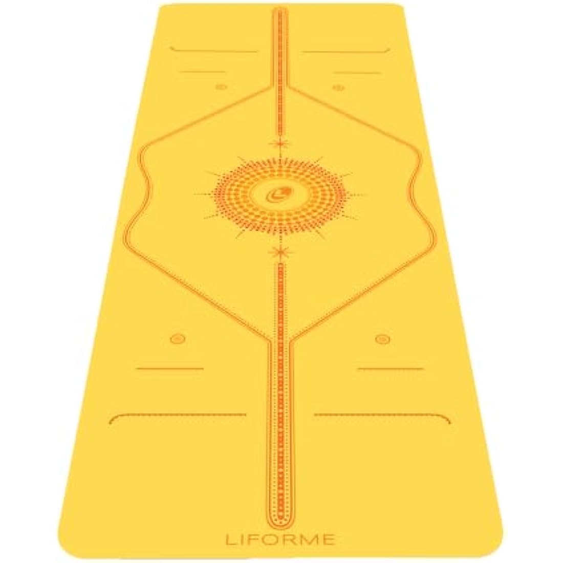 Liforme Printed Yoga Mat Collection - Free Yoga Bag, Patented Alignment System, Warrior-like Grip, Non-Slip, Eco-friendly, Sweat-resistant, Long, Wide and Thick for Comfort
