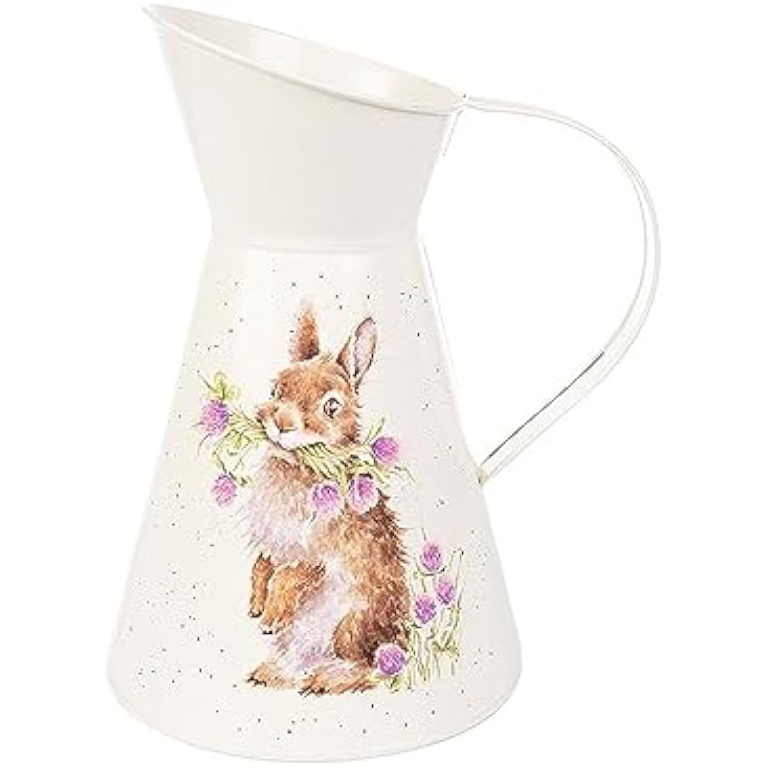 Wrendale Designs by Hannah Dale - Head Clover Heels Rabbit Flower Jug - 170mm by 250mm