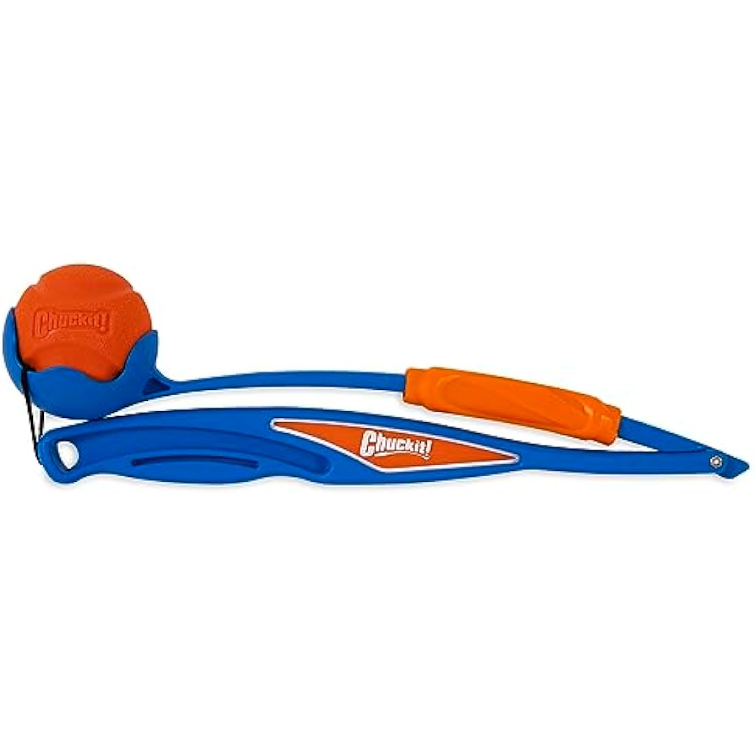 Chuckit! Fetch & Fold Dog Ball Launcher Pick Up and Throw Hands Free Dog Toy Rubber Fetch Ball Thrower Set