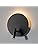 DAWALIGHT Wall Mounted Reading Lamp Black, Indoor Wall Lights with 2 Switches, 6W LED Wall Washer Light with 3W LED Reading Wall Lamp for Bedroom Hotel Bar Coffee Shop Office