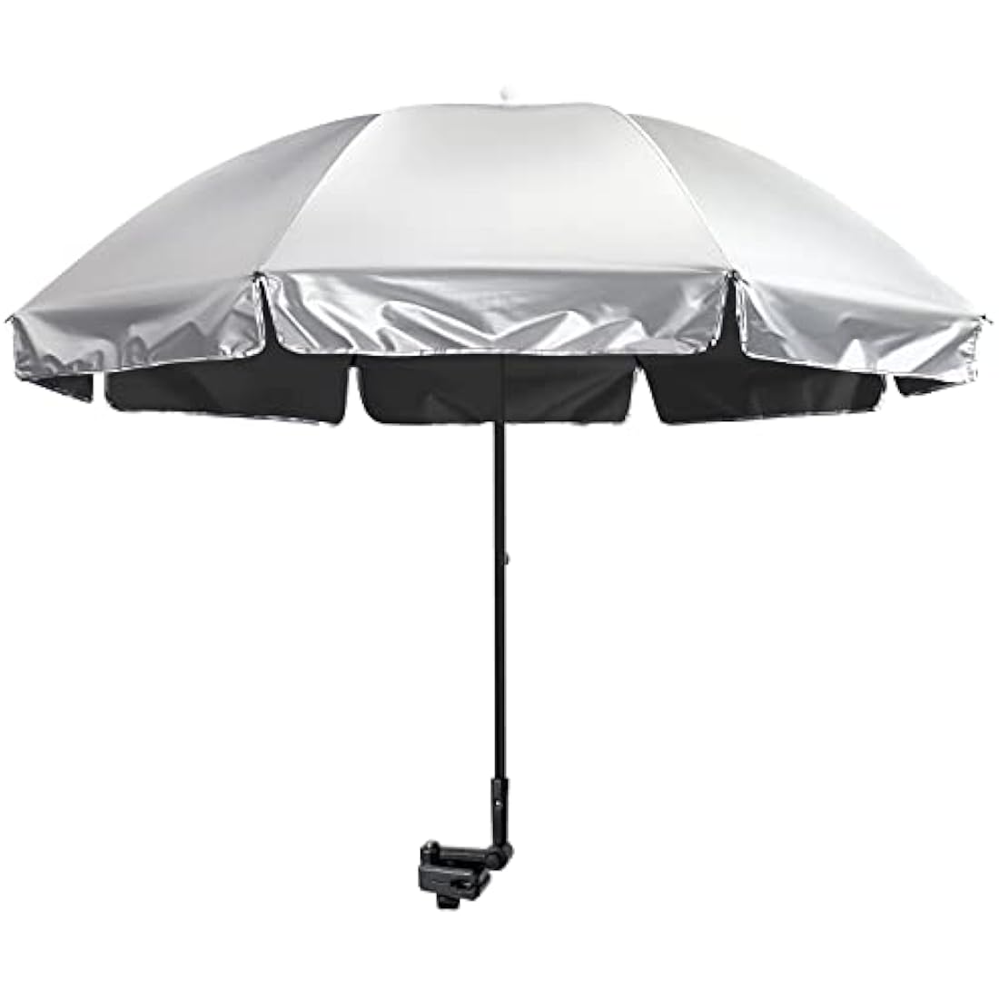 G4Free UPF 50+ Universal Clamp On Umbrella Adjustable Outdoor UV Protection Beach Chair Umbrella for Strollers, Wheelchairs, Patio Chairs, Golf Carts and Beach