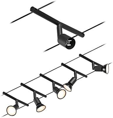 Paulmann 94446 CorDuo Lighting Set - Salt DC, Max 5 x 10 Watt Extendable Wire Cable System Matt Black Plastic GU5.3 Without Bulbs