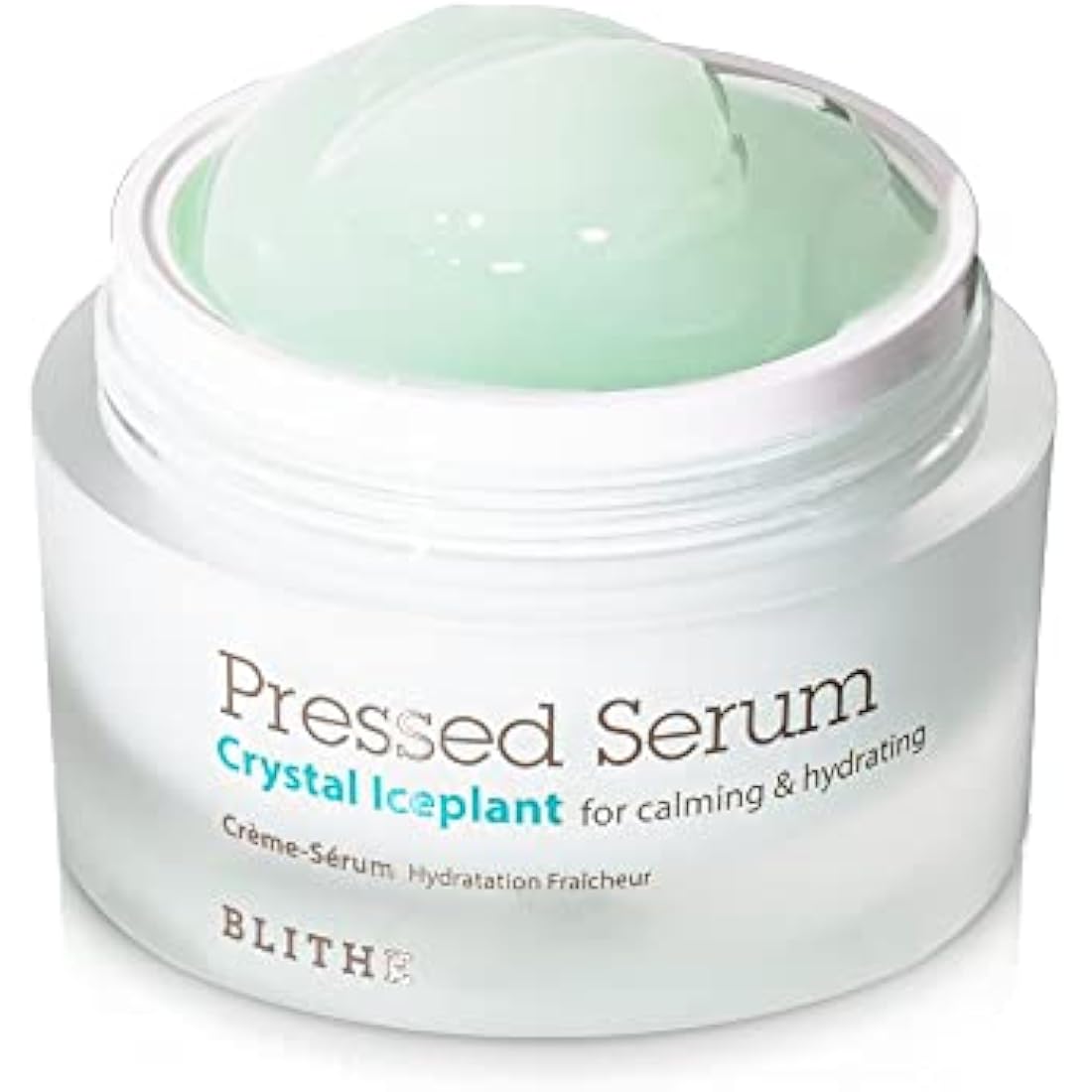 BLITHE Pressed Serum Crystal Iceplant - Face Moisturising Gel, Korean Serum for Dry and Combination Skin, Soothing, Redness Reduction, Cooling, Sebum Control (50 ml)