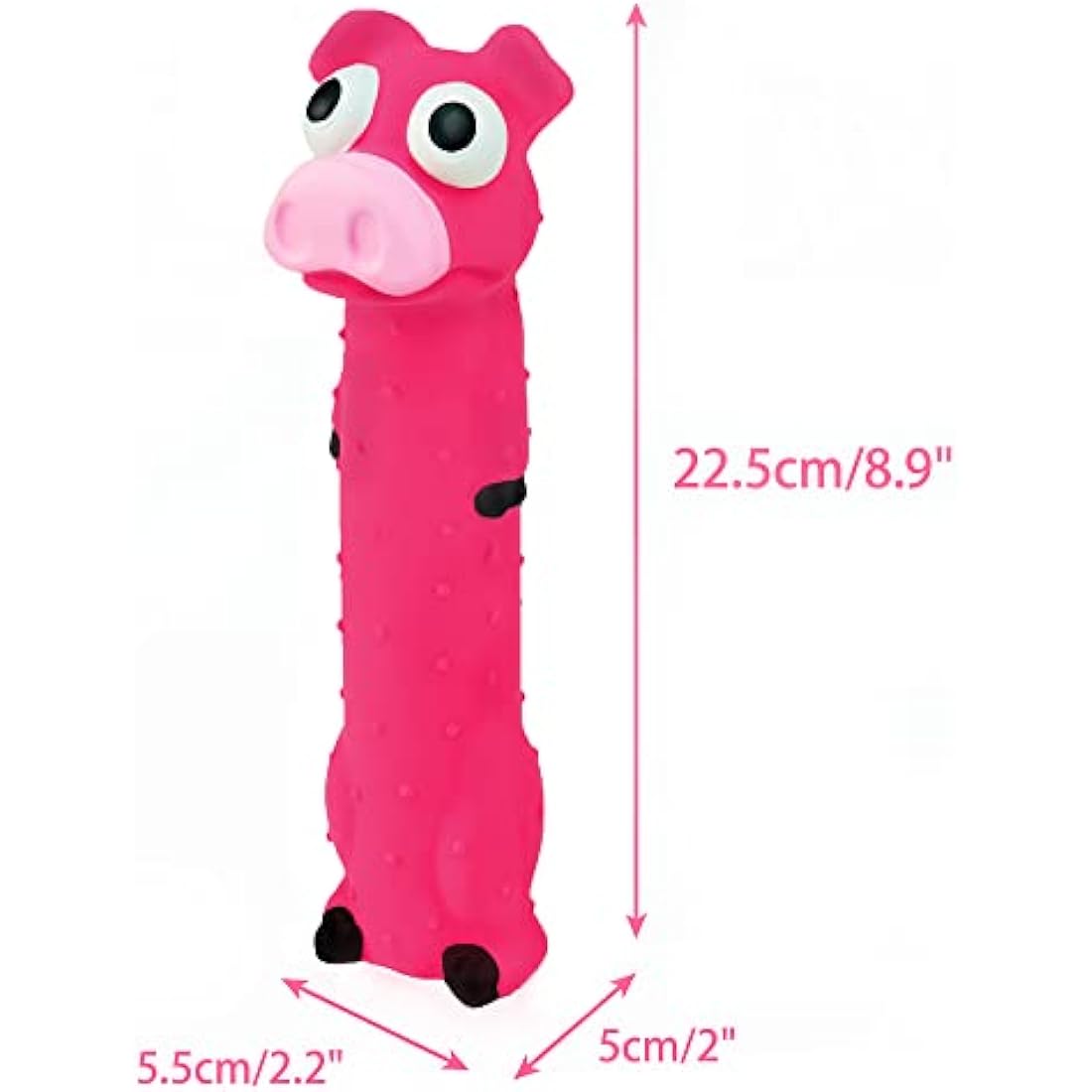 CHIWAVA 3 Pack 9" Squeaky Latex Dog Toys Standing Stick Animal Puppy Fetch Interactive Play for Small Medium Dogs