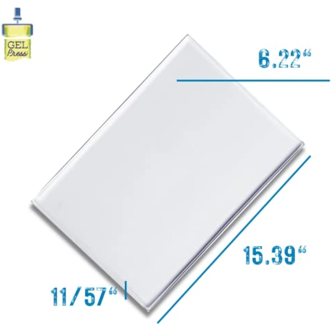 Gel Press Monoprinting Print Plate - A4 (21 X 29.7 cm) Gel Plate - Printmaking Supplies - Reusable Gel Printing Plate for Press Art for Card Making, Scrapbooking, Journaling, Arts & Crafts