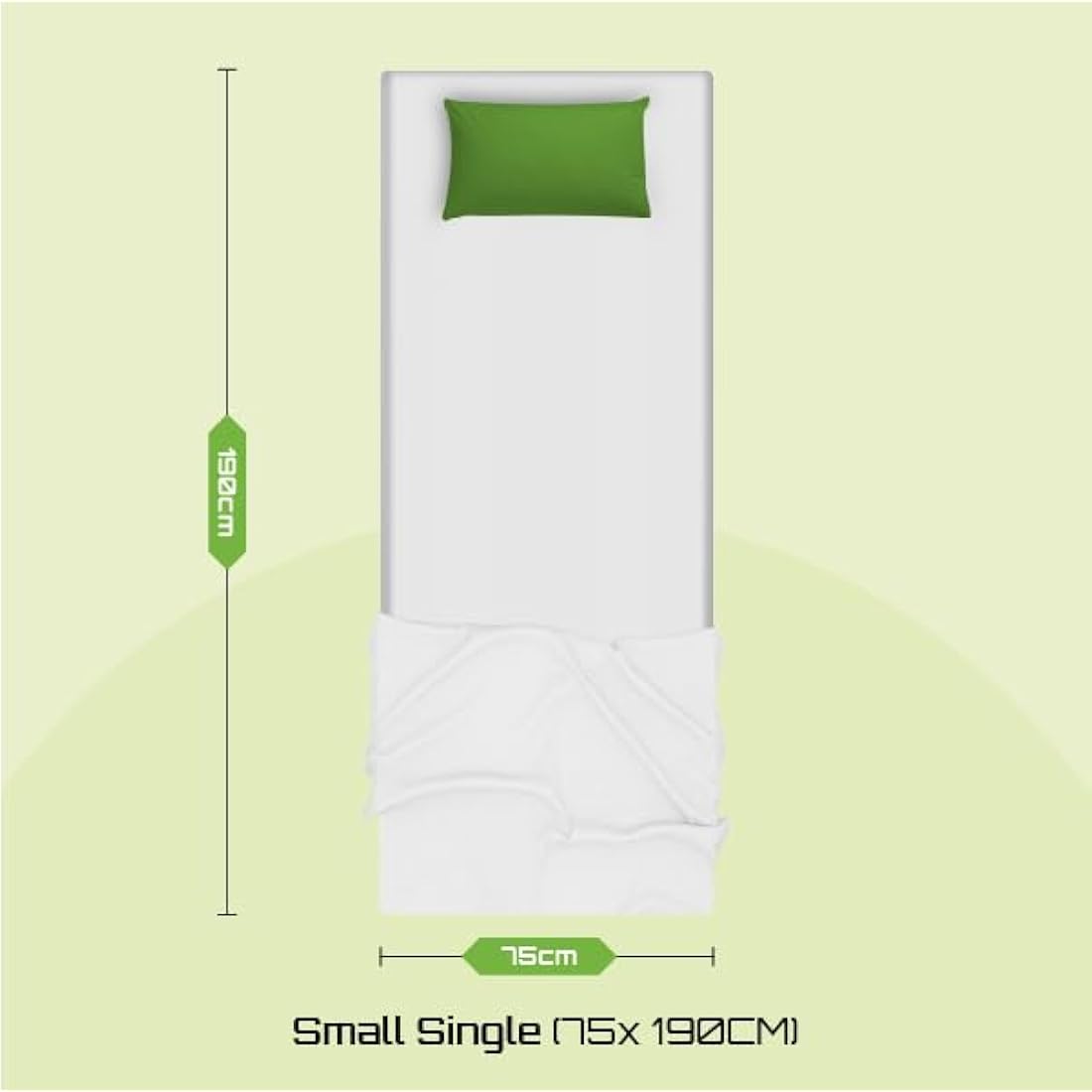 Starlight Beds Essentials Large Brick 2ft6 Hybrid Spring and Memory Foam Mattress. Budget-Friendly with Elegant Grey Design, Soft Firmness, 7.5 Inch Deep Small Single Mattress (75x190x19cm)