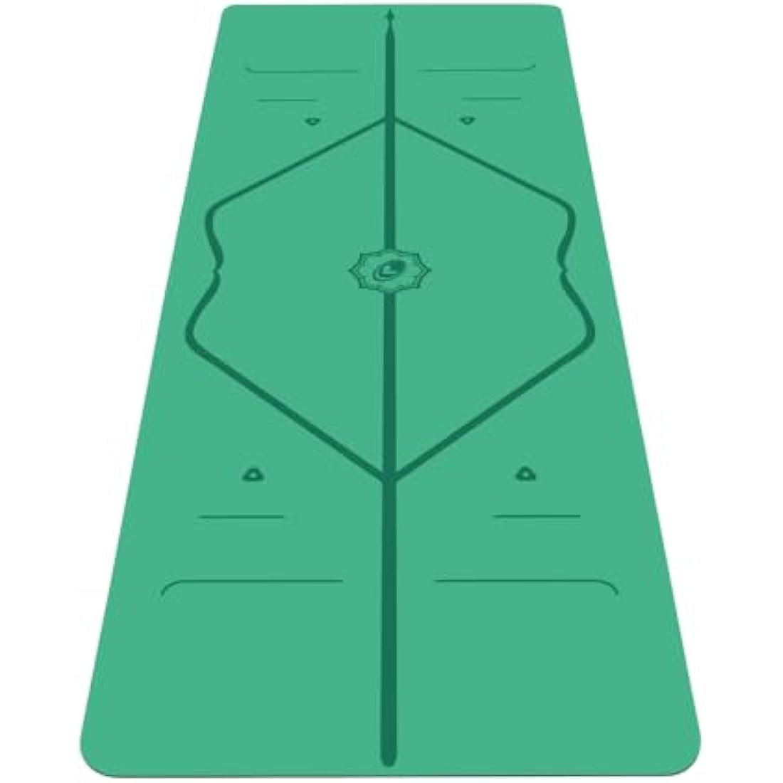 Liforme Original Yoga Mat – Free Yoga Bag Included - Patented Alignment System, Warrior-like Grip, Non-slip, Eco-friendly and Biodegradable, sweat-resistant, long, wide, 4.2mm thick mat for comfort