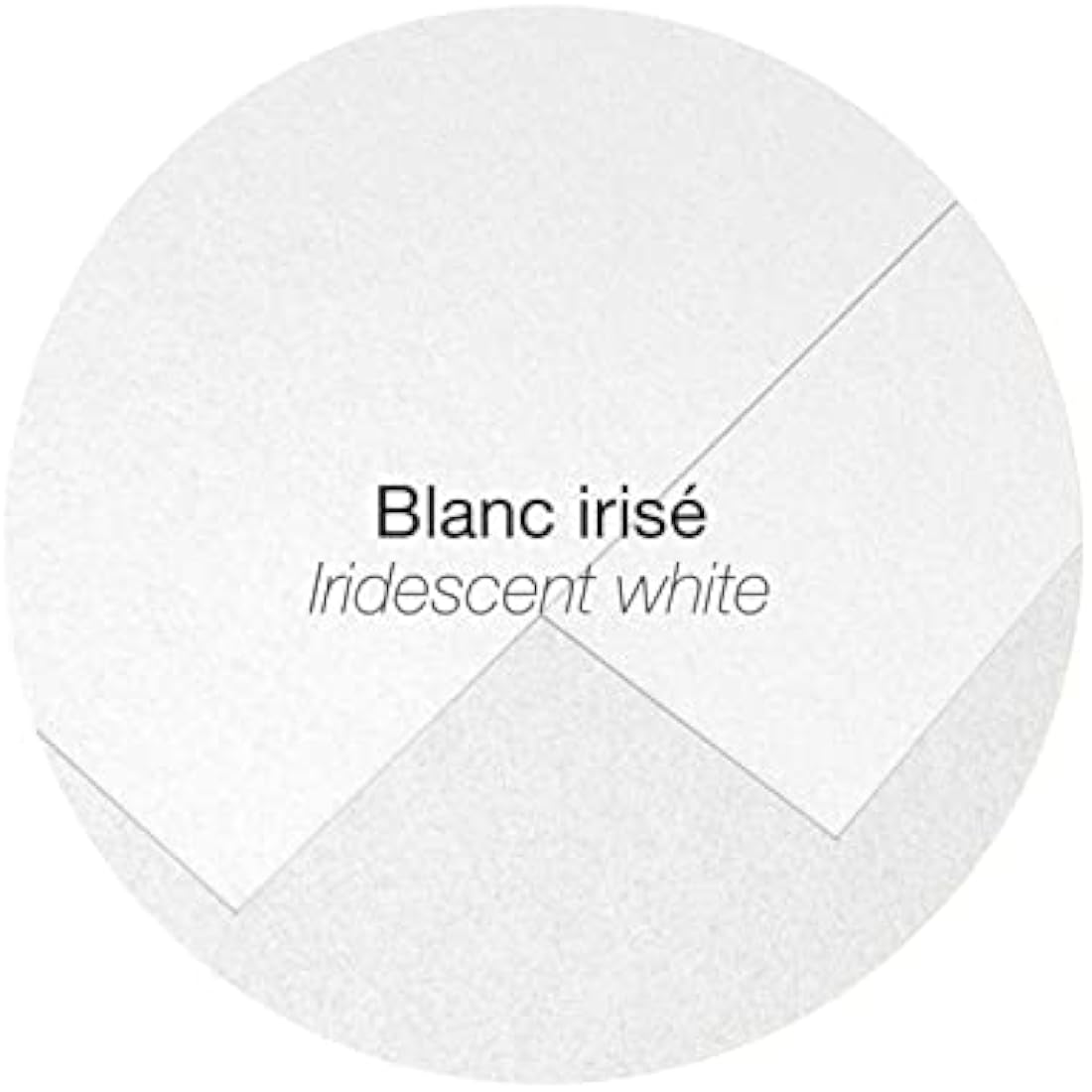 Clairefontaine - Ref 50035C - Pollen Iridescent Adhesive Envelopes (Pack of 20) - DL (110 x 220mm) in Size, 120gsm Paper, Easy-to-Peel Adhesive Strip - White