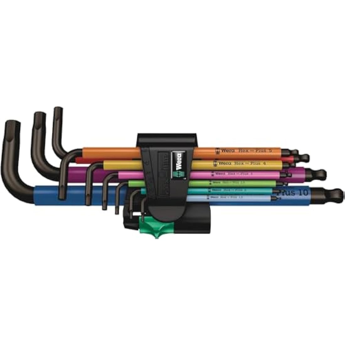 Wera 950 SPKL/9 SM N SB Multicolour BlackLaser L-key set, 9pc, Metric, 1.5-10mm, 05073593001