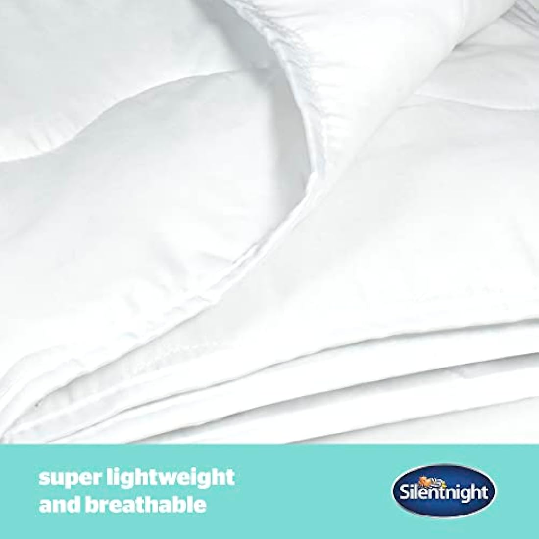 Silentnight Summer Breeze 2.5 Tog Double Duvet - Lightweight Low Tog Summer Duvet Quilt Ideal for Warm Nights and Hot Sleepers - Hypoallergenic and Machine Washable - Double - 200x200cm