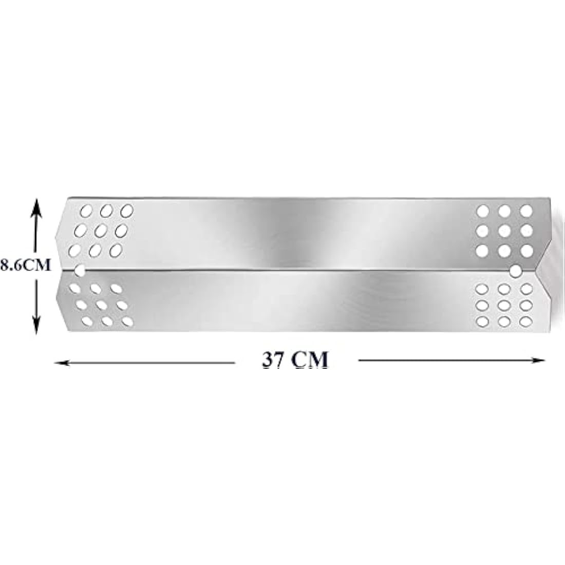 GFTIME 37cm Heat Plate for Beefeater 3, Napoleon, Nexgrill, Grillmaster, Charbroil, Broilmaster, Stainless Steel Flame Tamer, Heat Shield, 3 Pack