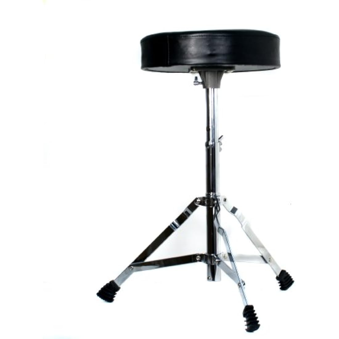RockJam DP-001 Adjustable Drum Stool Drum Throne with Padded Seat, Black, ‎35 x 30 x 10 cm