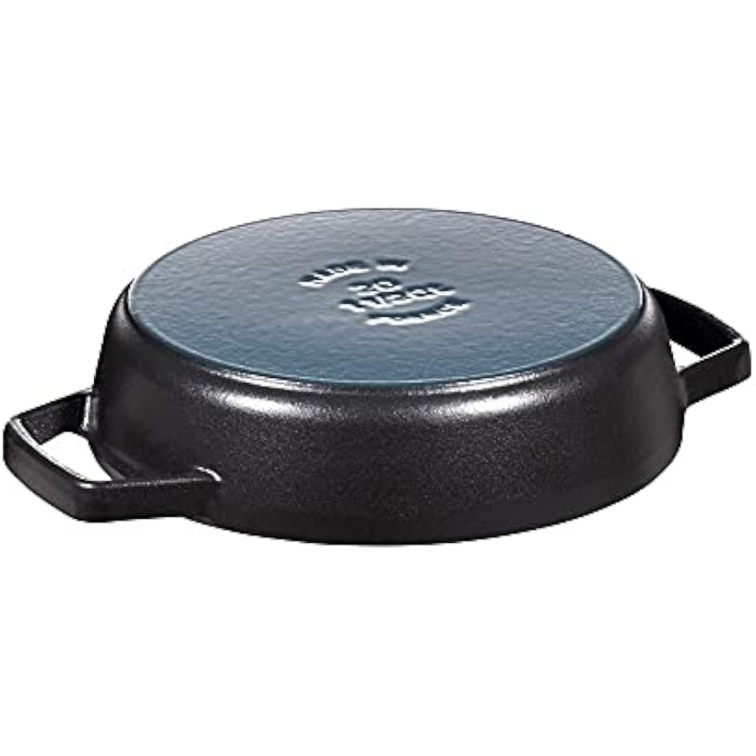 STAUB Cast Iron Double Handle Fry Pan, Black, 20 cm