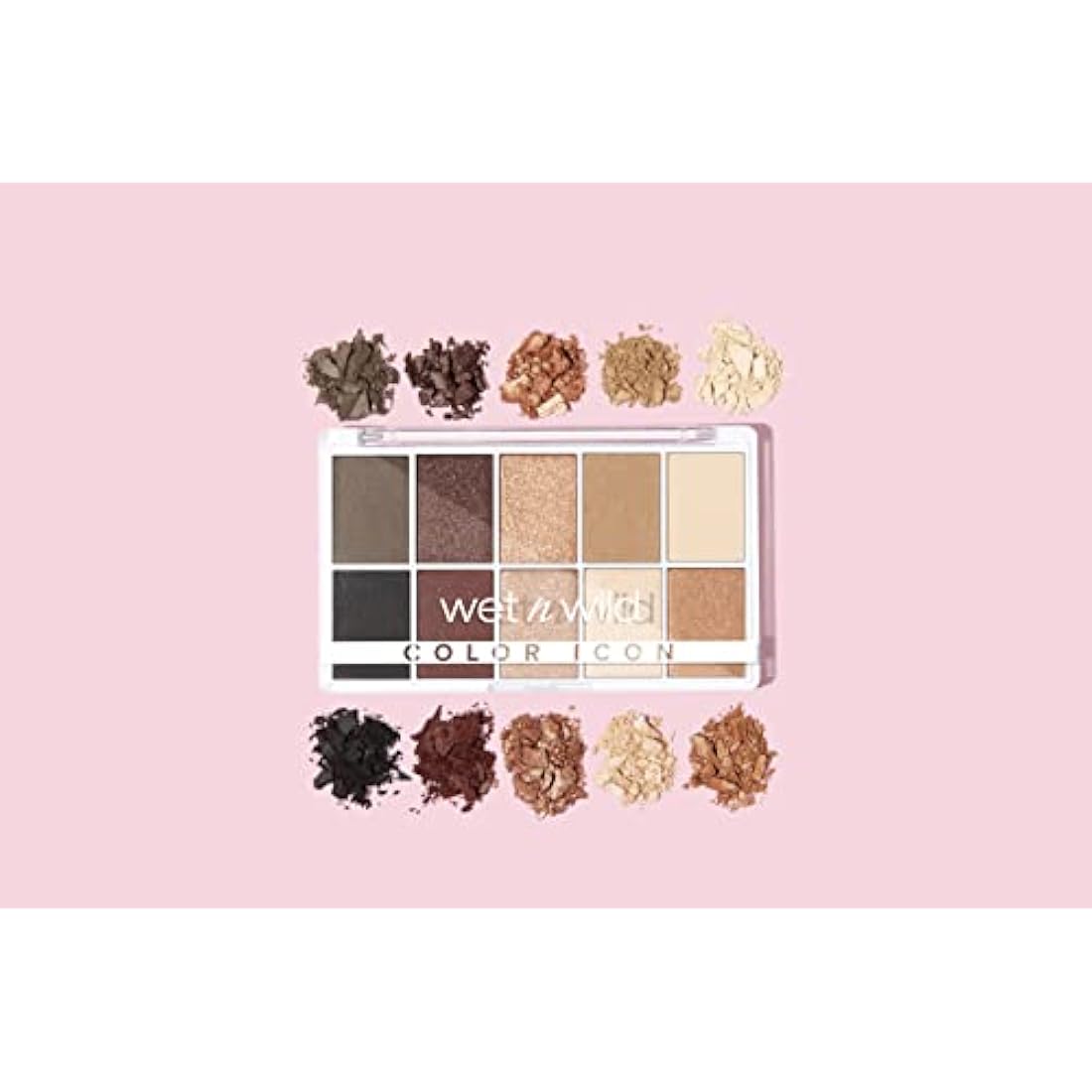 Wet n Wild, Color Icon 10-Pan Palette, Eyeshadow Palette, 10 Richly Pigmented Colors for Everyday Makeup, Long-Lasting and Easy to Blend Formula, Nude Awakening