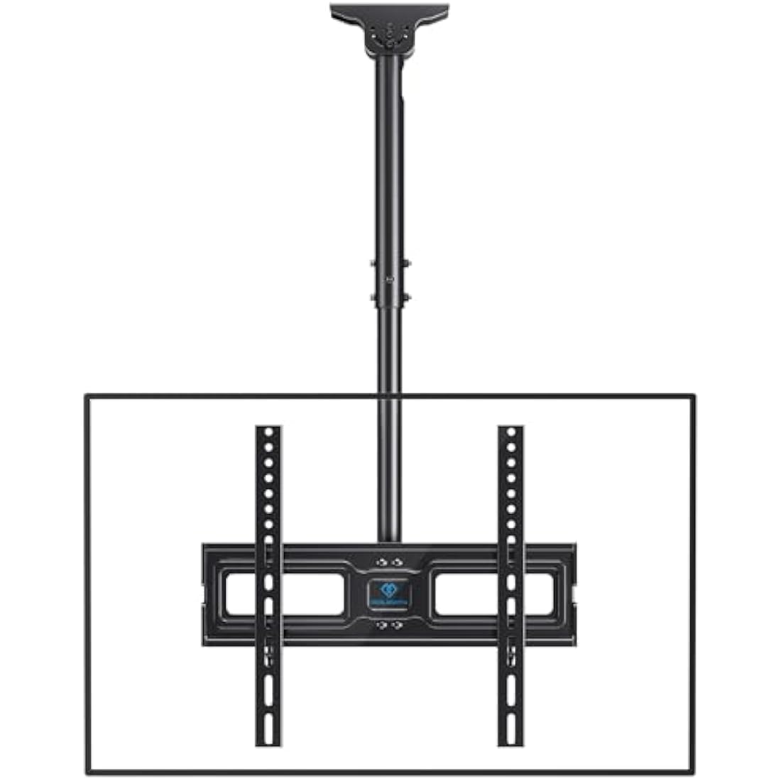 PERLESMITH Ceiling TV Bracket - Adjustable Swivel Ceiling Mount for Most 26-65 inch TVs, Full Motion Ceiling TV Mount, Supports up to 50kg, Max VESA 400x400mm, PSCM2-E