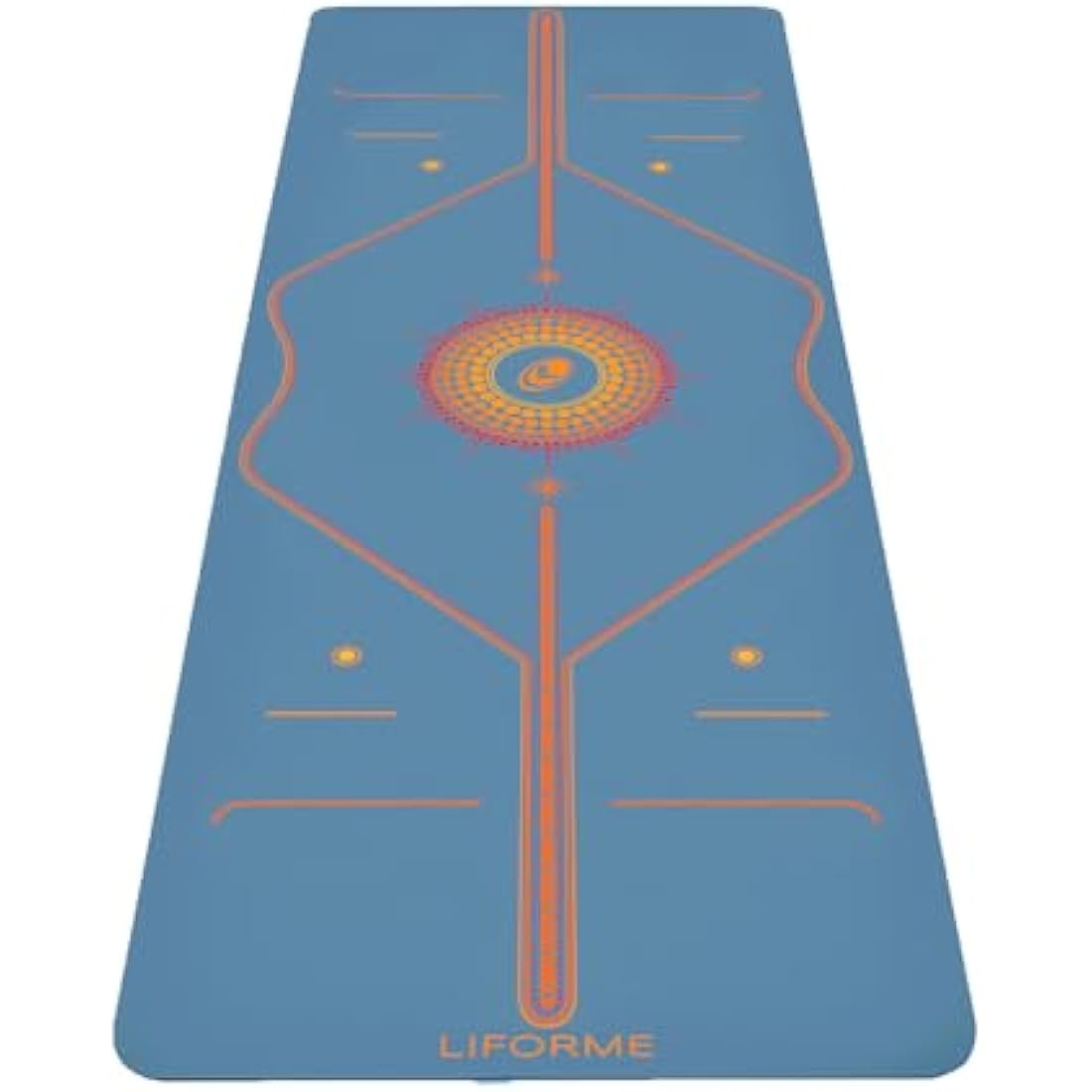 Liforme Printed Yoga Mat Collection - Free Yoga Bag, Patented Alignment System, Warrior-like Grip, Non-Slip, Eco-friendly, Sweat-resistant, Long, Wide and Thick for Comfort