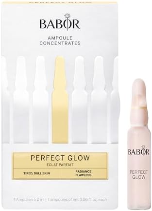 BABOR Perfect Glow Serum Ampoules for the Face, with Glow Pigments for a Radiant Complexion, Vegan Formula, 7 x 2 ml Concentrated Ampoules