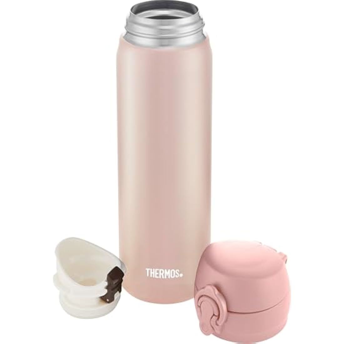 Thermos GTB Super Light Direct Drink Flask, Rose Gold, 470ml, Stainless Steel, Vaccuum insulated,One-handed push button mechanism, 171692