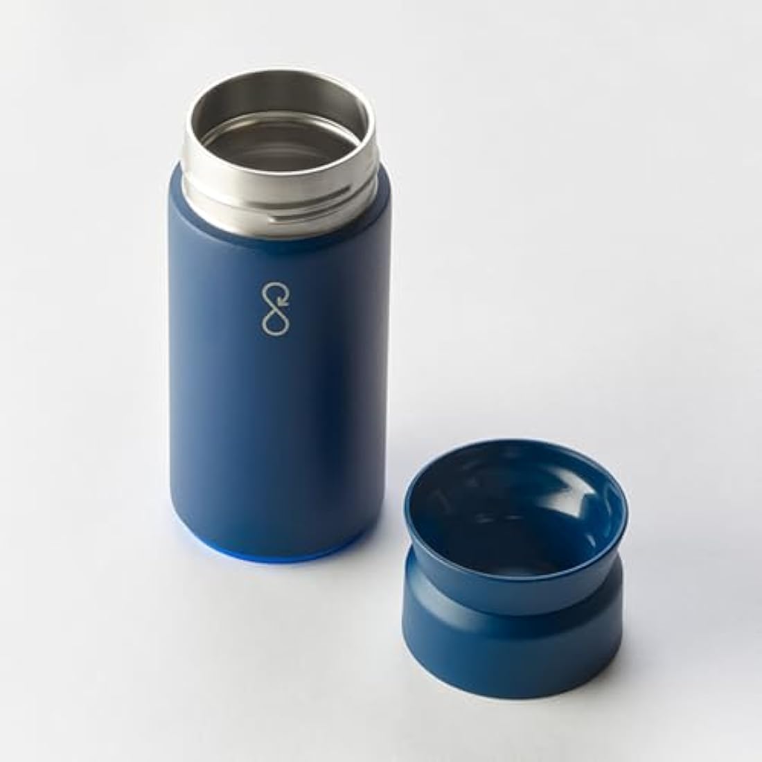 Ocean Bottle - Recycled Stainless Steel Brew Flask - Eco-Friendly & Reusable Bottle - Ocean Blue - 350ml