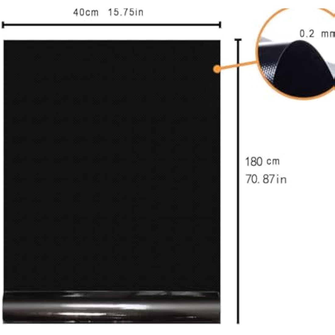 QH7 BBQ Mats,BBQ Cooking Mat Non Stick Barbecue Baking Mats for Charcoal, Gas or Electric Grill - Heat Resistant,Barbeque Grill Mats Reusable and Easy to Clean, FDA Aproved ((180X40) CM)