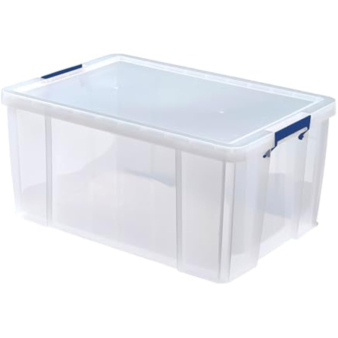 BANKERS BOX 70L Plastic Storage Box with Lids, ProStore Super Strong Stackable Plastic Storage Boxes (30 x 48 x 38.5cm), Clear