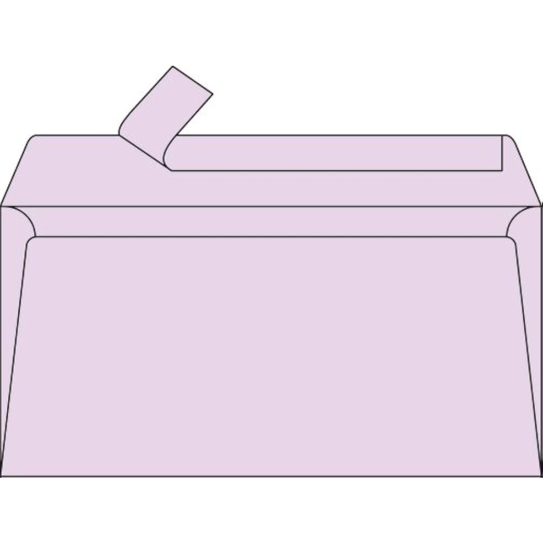 Clairefontaine - Ref 5865C - Pollen Adhesive Envelopes (Pack of 20) - DL Sized, 120gsm Paper, Printer-Compatible, Acid Free, Adhesive Strip for Easy Seal - Lilac