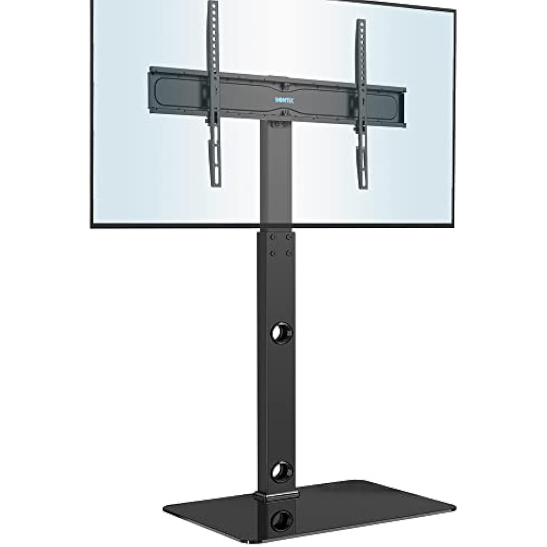 BONTEC TV Floor Stand for 30-70 inch LED LCD OLED Plasma Flat Curved TVs, Height Adjustable Tall TV Stand with Brackets up to 40kg, Max VESA 600x400mm