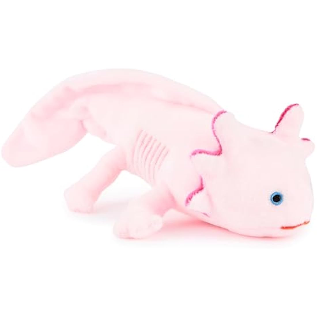 Zappi Co 100% Recycled Plush Axolotl Toy (22cm Length) Stuffed Soft Cuddly Eco Friendly animals Collection For New Born Child First kid