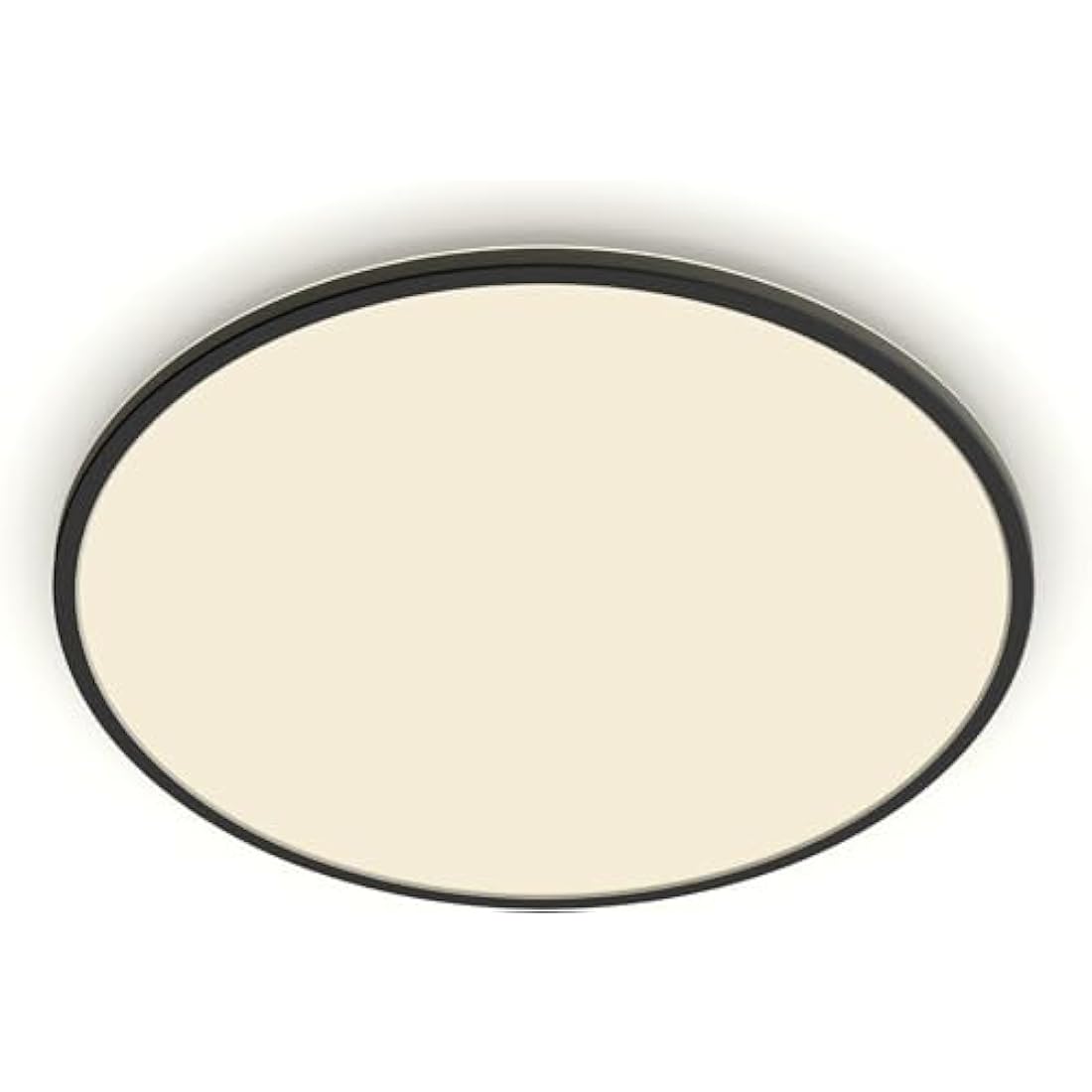 Philips LED Superslim SceneSwitch Dimmable Ceiling Light 2700K 36W [Warm White - Black] for Indoor Home Lighting in Livingroom and Bedroom.
