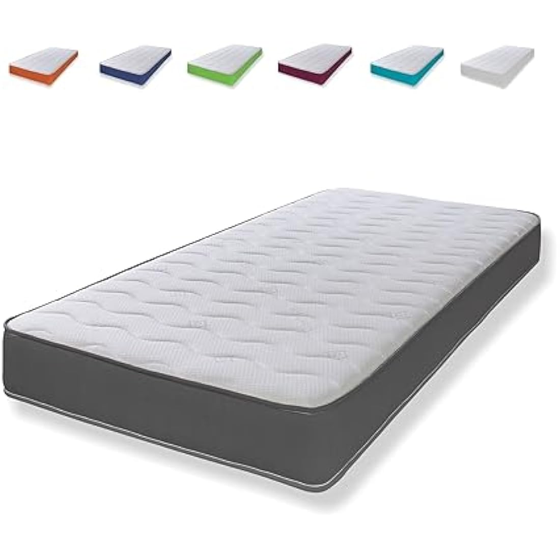 eXtreme comfort ltd Hybrid Cooltouch Colours Mattress | 3ft Single (90cm x 190cm) | Memory Foam & Coil Spring | Plush Feel | Cooltouch Plus Sleep Surface | 18cm Deep | Grey | Maximum Value
