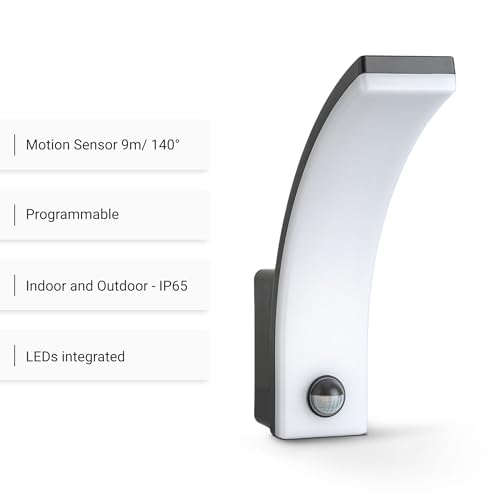 SEBSON Outdoor Wall Lights Mains Powered IP65, Outdoor Garden Lights with PIR Motion Sensor - LED Wall Lights 20W Cool White 1550lm - Outside Lights