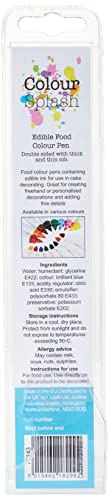 COLOUR SPLASH Edible Food Colouring Pen, Dual Tip Icing Pens, Food-Safe Paint Markers for Writing Messages & Drawing on Cakes & Cupcakes