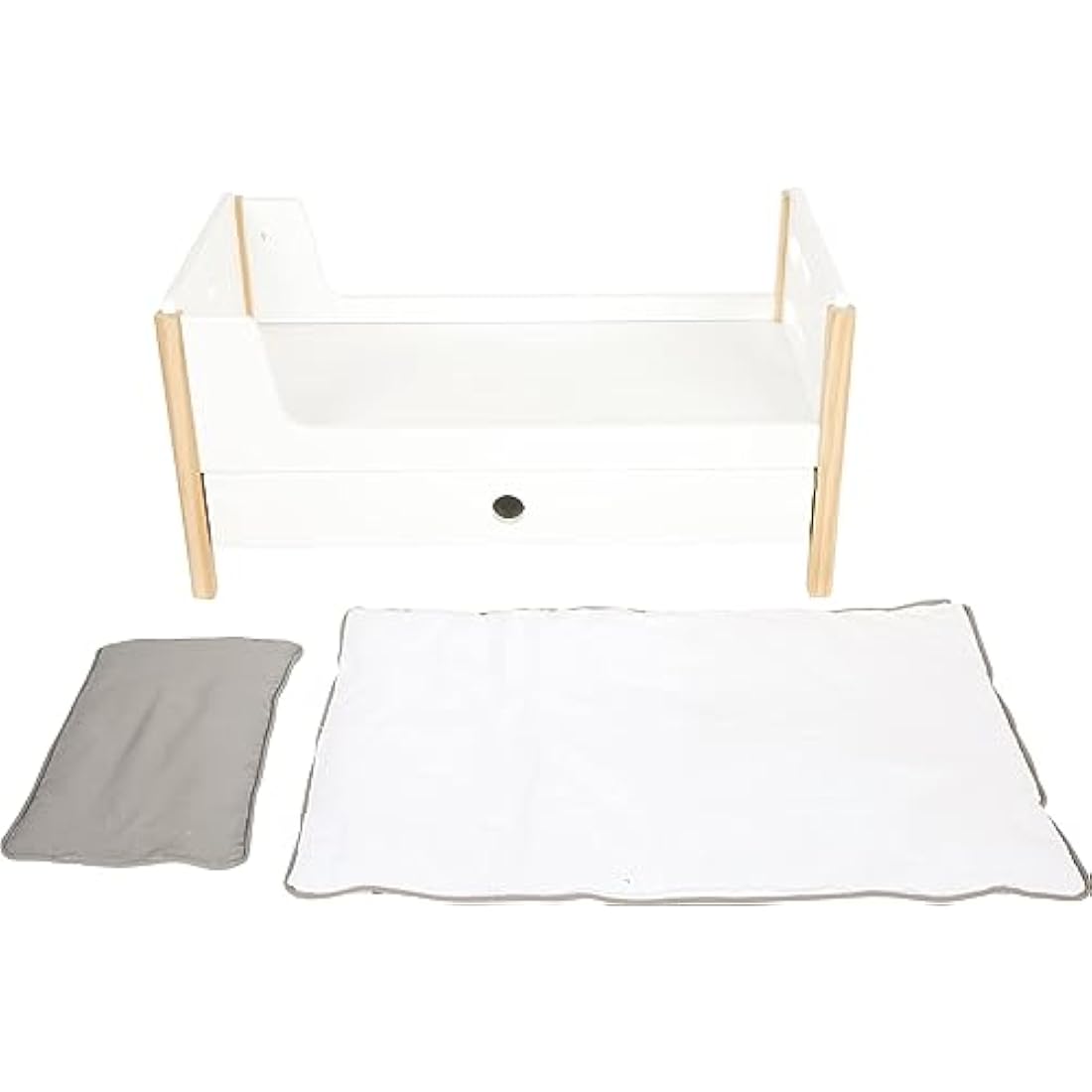 Small Foot 11811 Doll Loft Bed Little Button, with bed drawers for storing doll accessories, for ages 3+ years