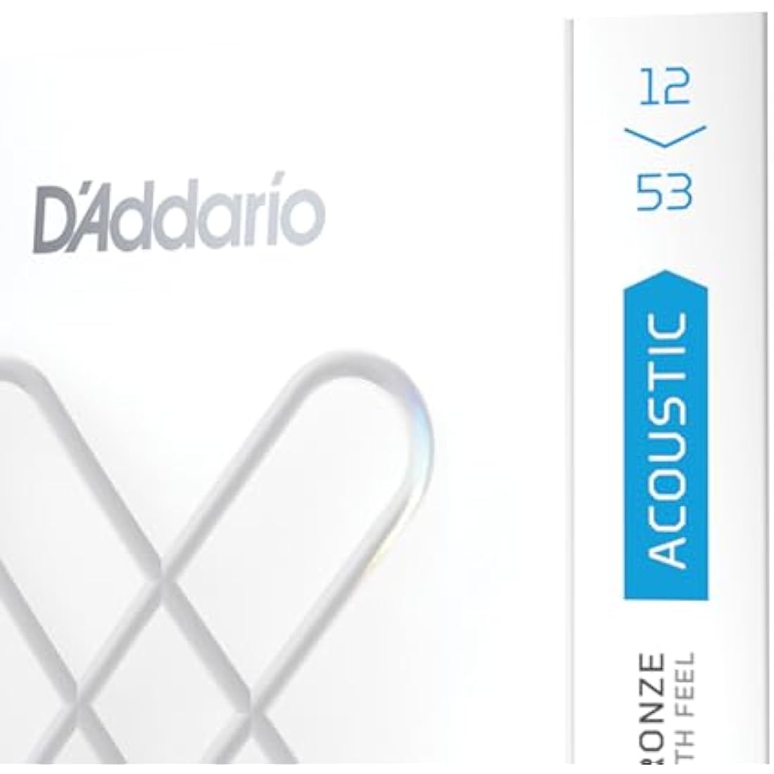 D'Addario Guitar Strings - XS 80/20 Bronze Coated Acoustic Guitar Strings - XSABR1253 - Maximum Life with Smooth Feel & Exceptional Tone - For 6 String Guitars - 12-53 Light