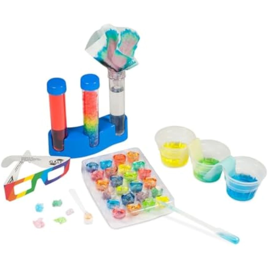 Galt Rainbow Lab - Explore & Discover Childrens Science Kit - 12 Science Experiments for Kids, Colourful Crystals - STEM Toys & National Curriculum Compatible - Gifts for Boys & Girls Ages 5 P