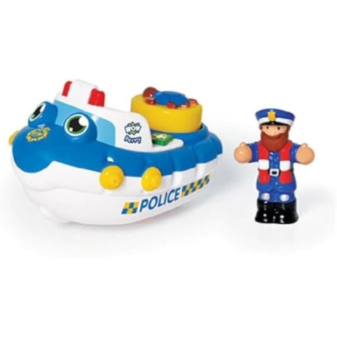 WOW Toys Police Boat Perry,Blue