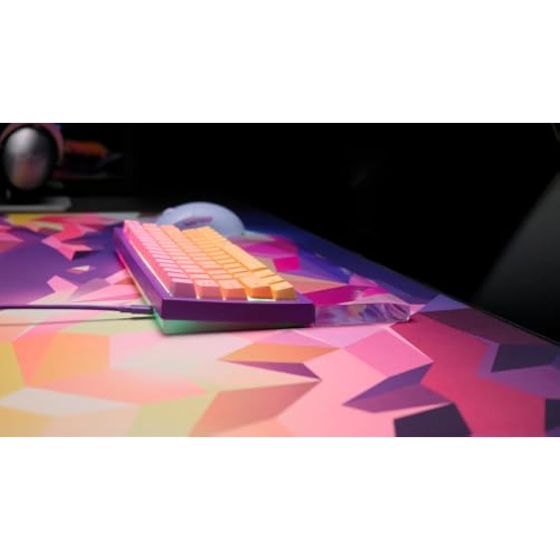 CHERRY XTRFY GP5, XL Gaming Mouse Pad (920 x 400 x 3 mm), High-Speed Cloth Surface for Precision, Stitched Edges, Non-slip, Machine washable, Litus Pink