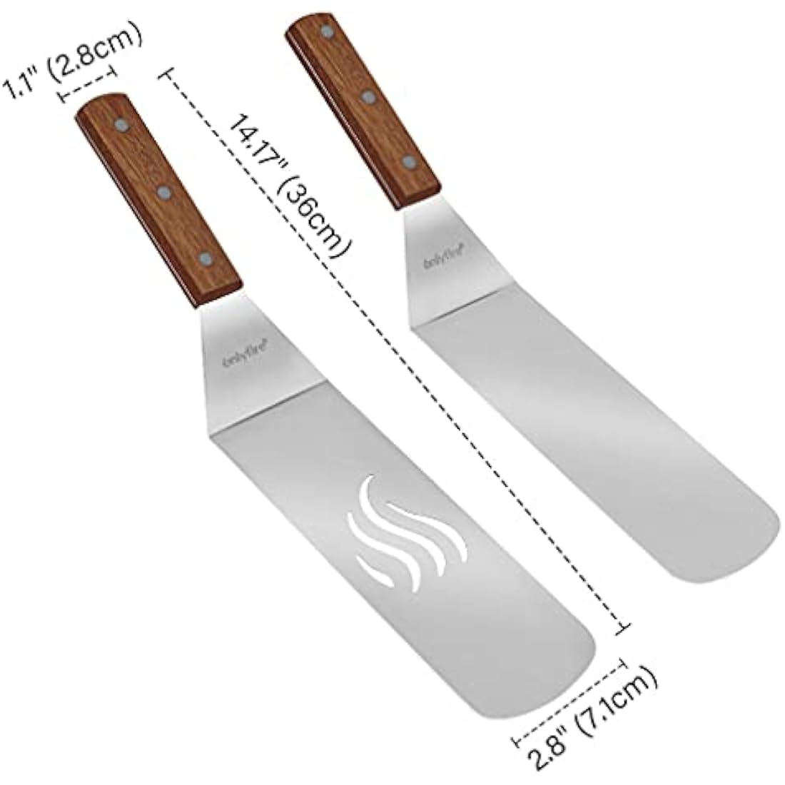 Onlyfire Multi-purpose Griddle Spatula Set - Fits Blackstone Grill and Other Grills