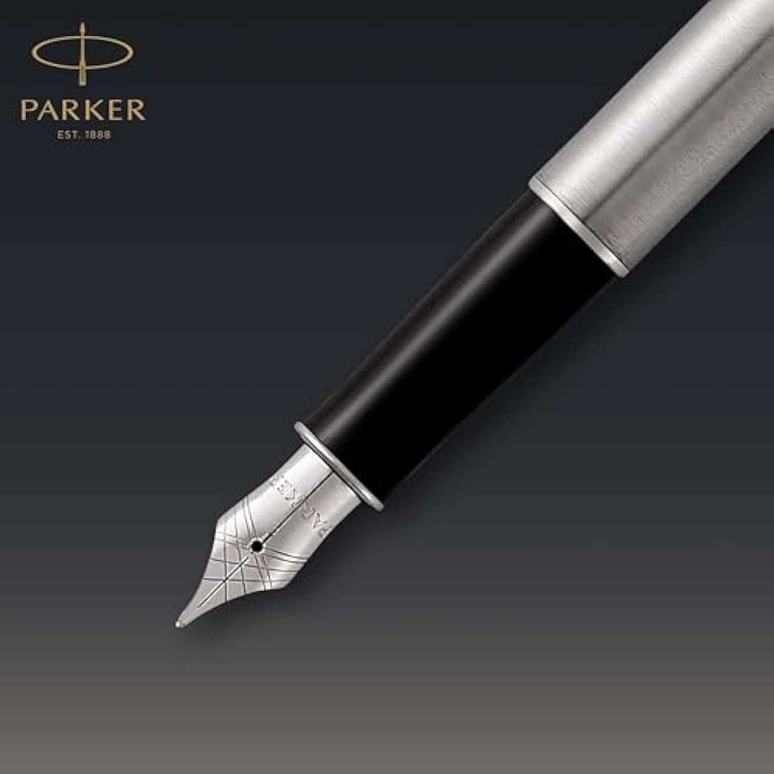 Parker Sonnet Fountain Pen | Stainless Steel with Palladium Trim | Medium Nib | Gift Box