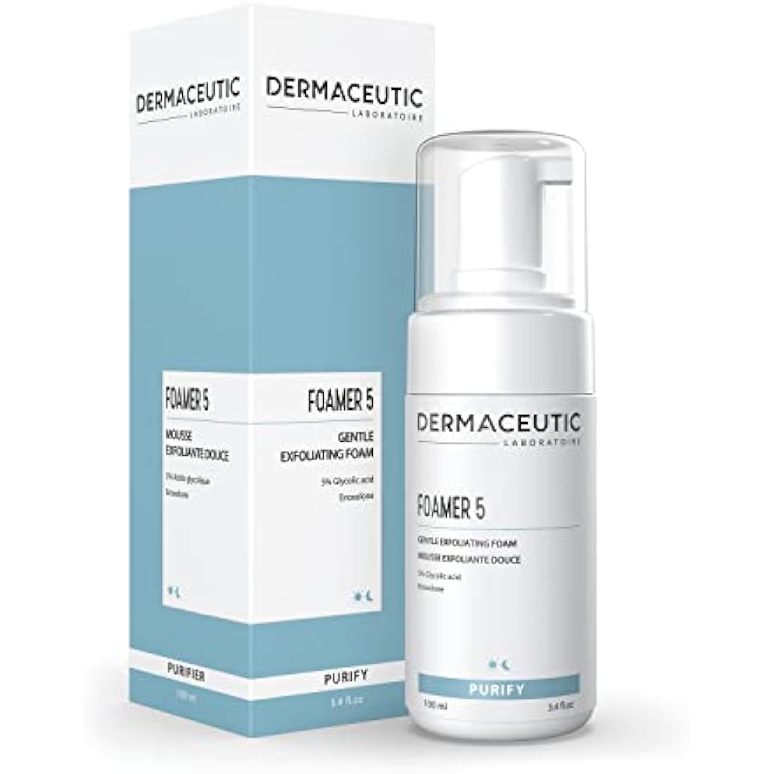 Dermaceutic Foamer 5 - Gentle foaming cleanser - Brightening face wash - Exfoliating cleanser for a clear and bright complexion - 100ml