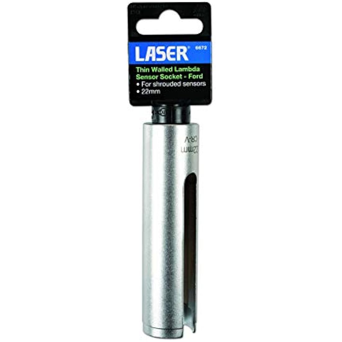 Laser 6672 Thin Walled Lambda Sensor Socket 1/2"D 22mm - for Ford