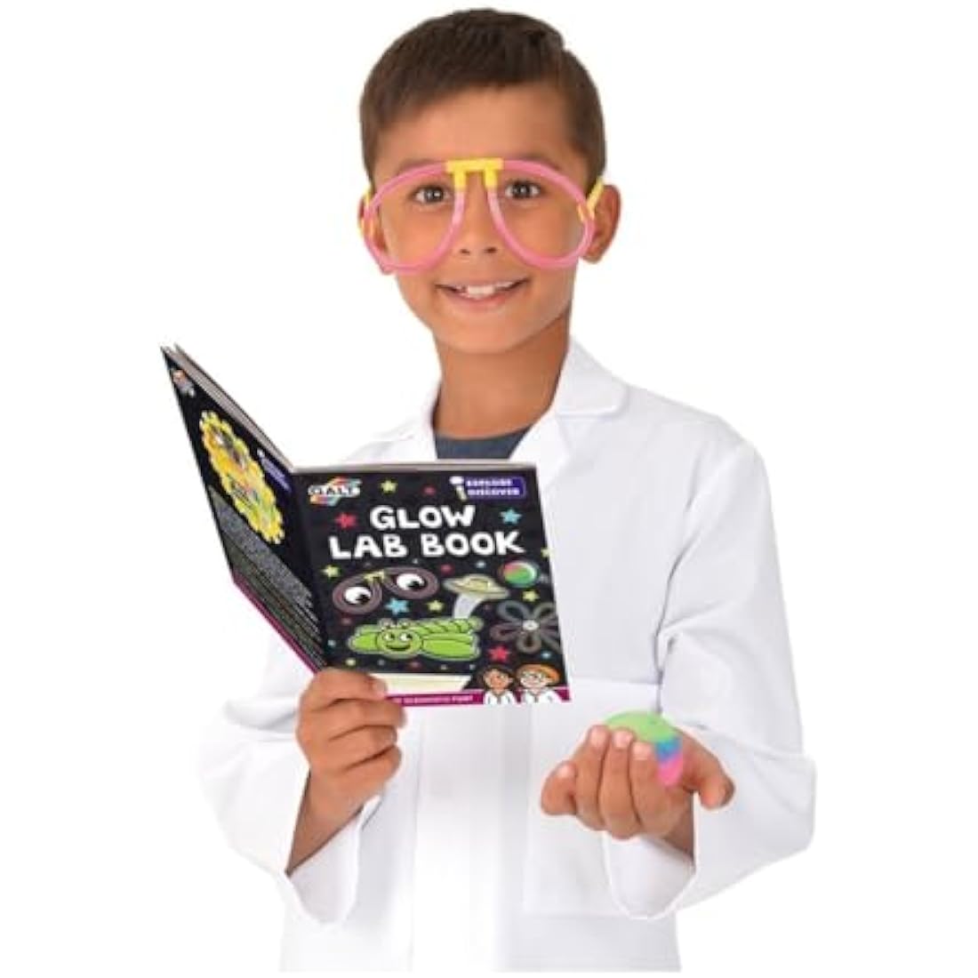Galt Glow Lab -Explore and Discover Science and Craft Kit for Kids - STEM Learning and Scientific Thinking - Glow in the Dark Science Set with Glow Sticks - Gift for Boys and Girls - Ages 6 Years Plus