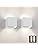 Klighten Modern LED Wall Lights Up and Down Wall Lamp Indoor/Outdoor Wall Sconce Lights for Living Room, Bedroom, Hallway, Natural White 4000K,White (G9 LED Bulb Include)