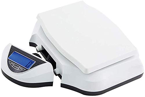 Postal Scale White Weigh Easy Use Digital Shipping 30 kg / 66 lbs Capacity, Parcel Scale with Power Adapter and Extendable Cord