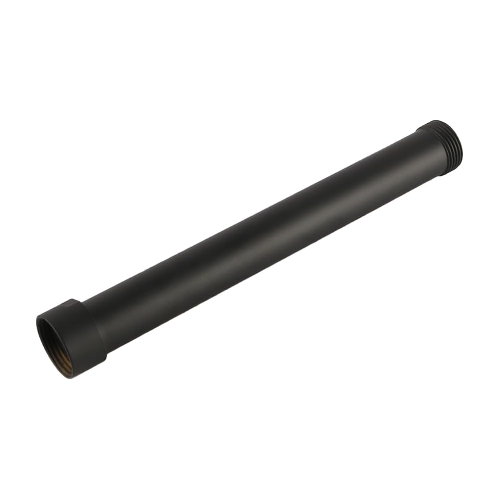 VOANZO Shower Head Extension Arm 20cm, Shower Arm Extension for Shower Head or Fixed Shower Head Made of Copper Shower Head Extension Matte Black