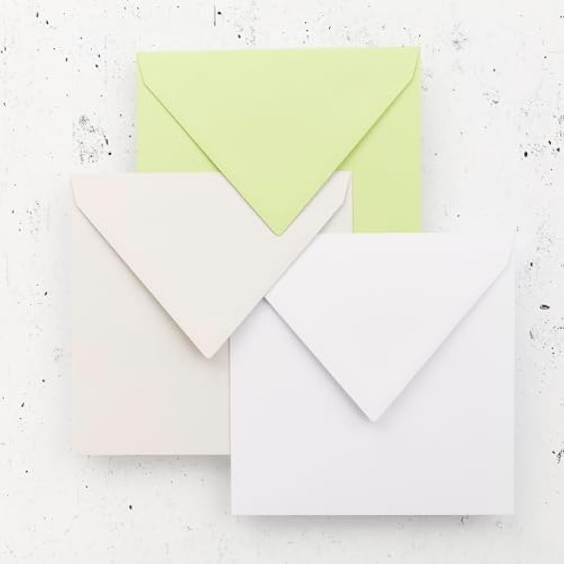 Clairefontaine - Ref 5433C - Pollen Envelopes (Pack of 20) - 165 x 165mm Sized, 120gsm Paper, Gummed Seal, Inkjet & Laser Printer Compatible, Acid Free - White